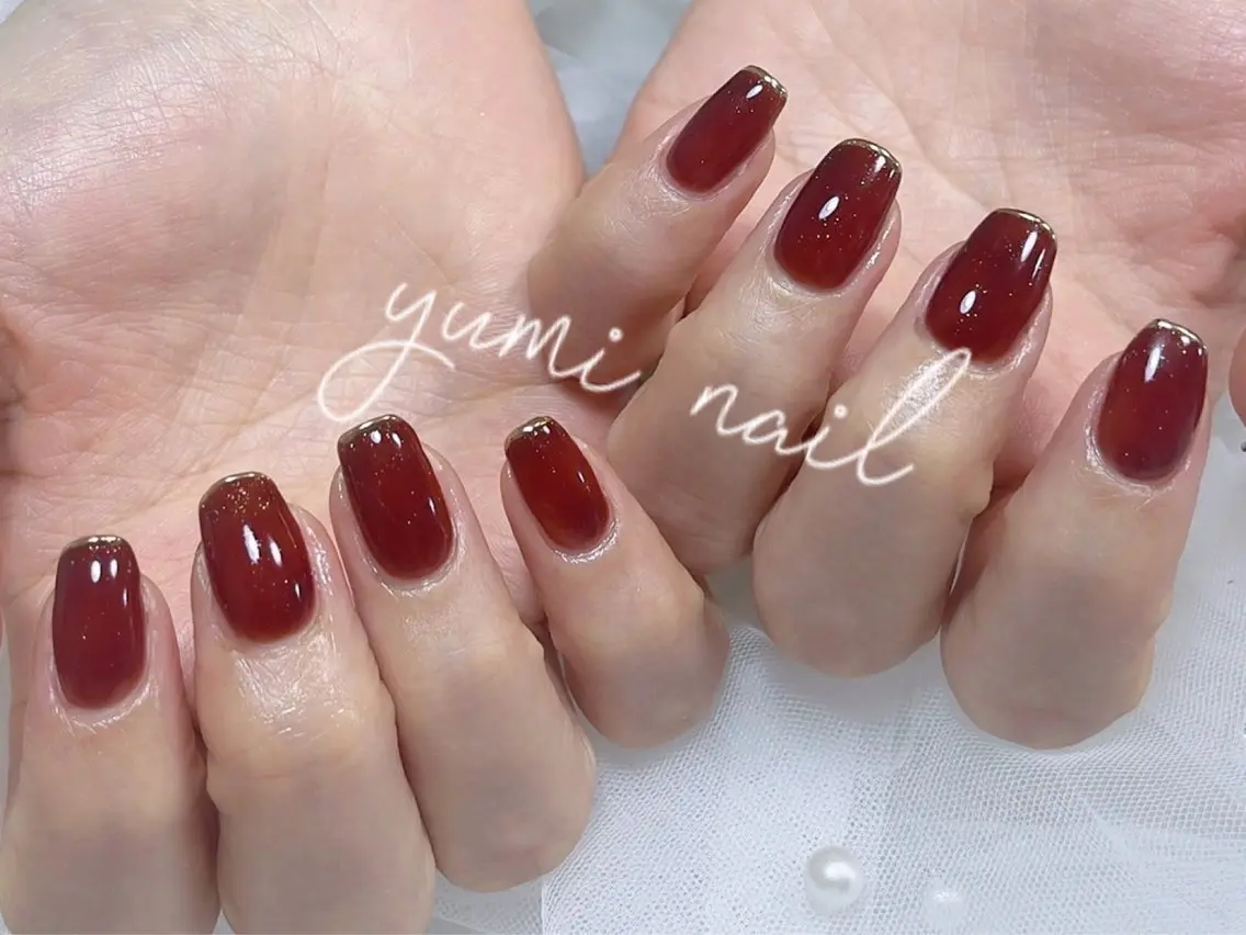 ネイル ハンドネイル 𝐲𝐮𝐦𝐢🎀 長さ出しデザイン専門のネイルデザイン