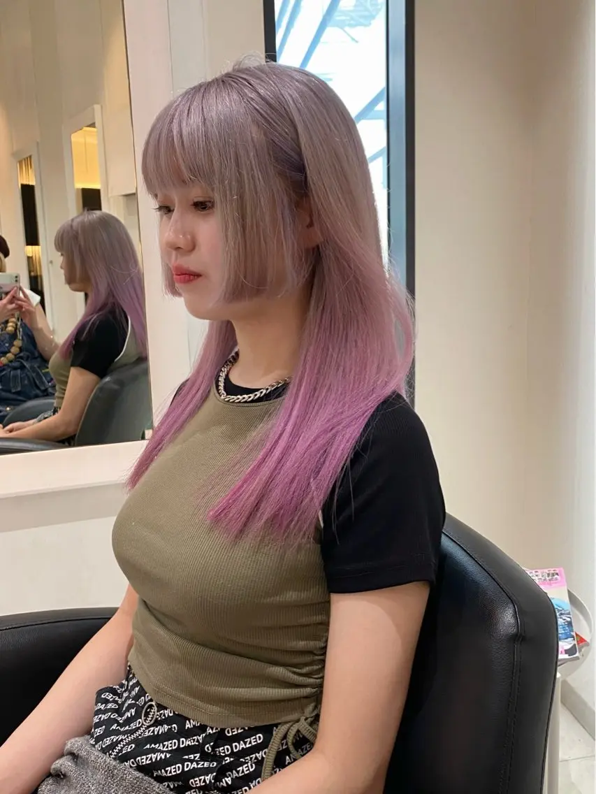 ロング カラー カット ヘアカラー トリートメント mai / linoah˚✧のヘアスタイル
