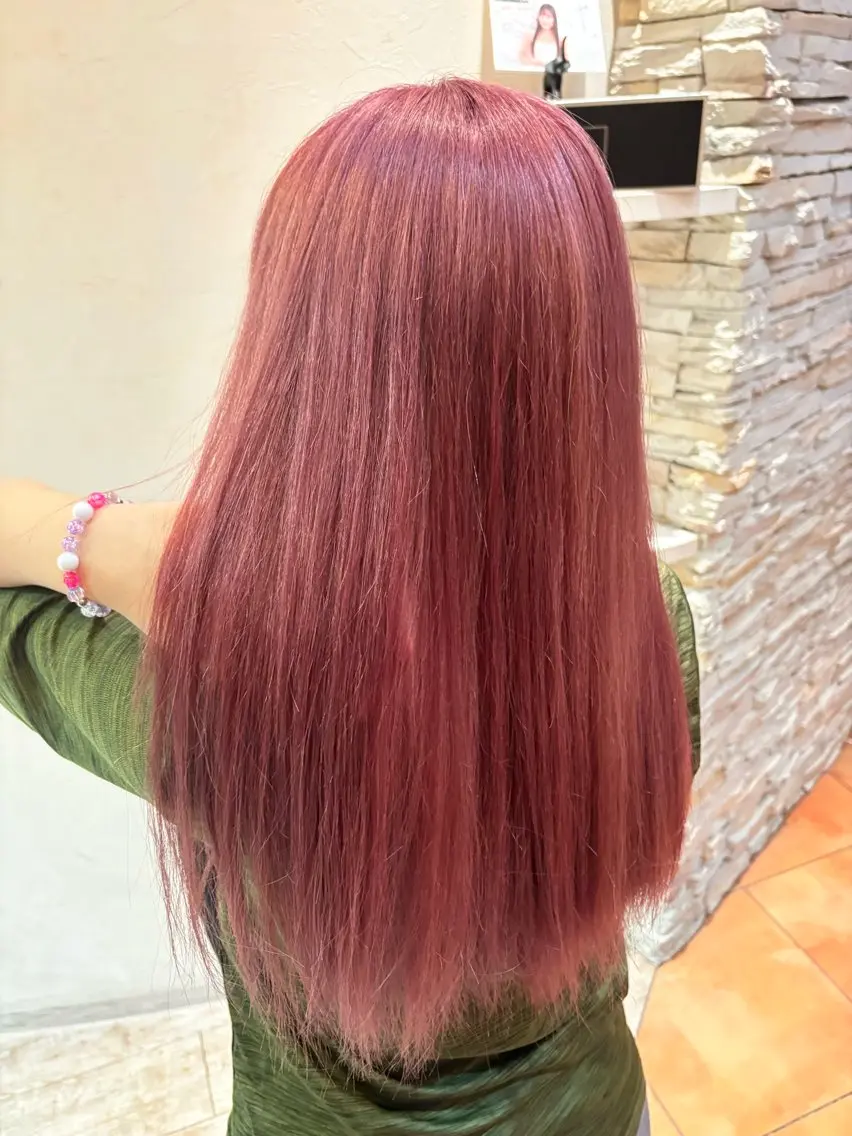 ロング ヘアカラー ますだ はじめのヘアスタイル