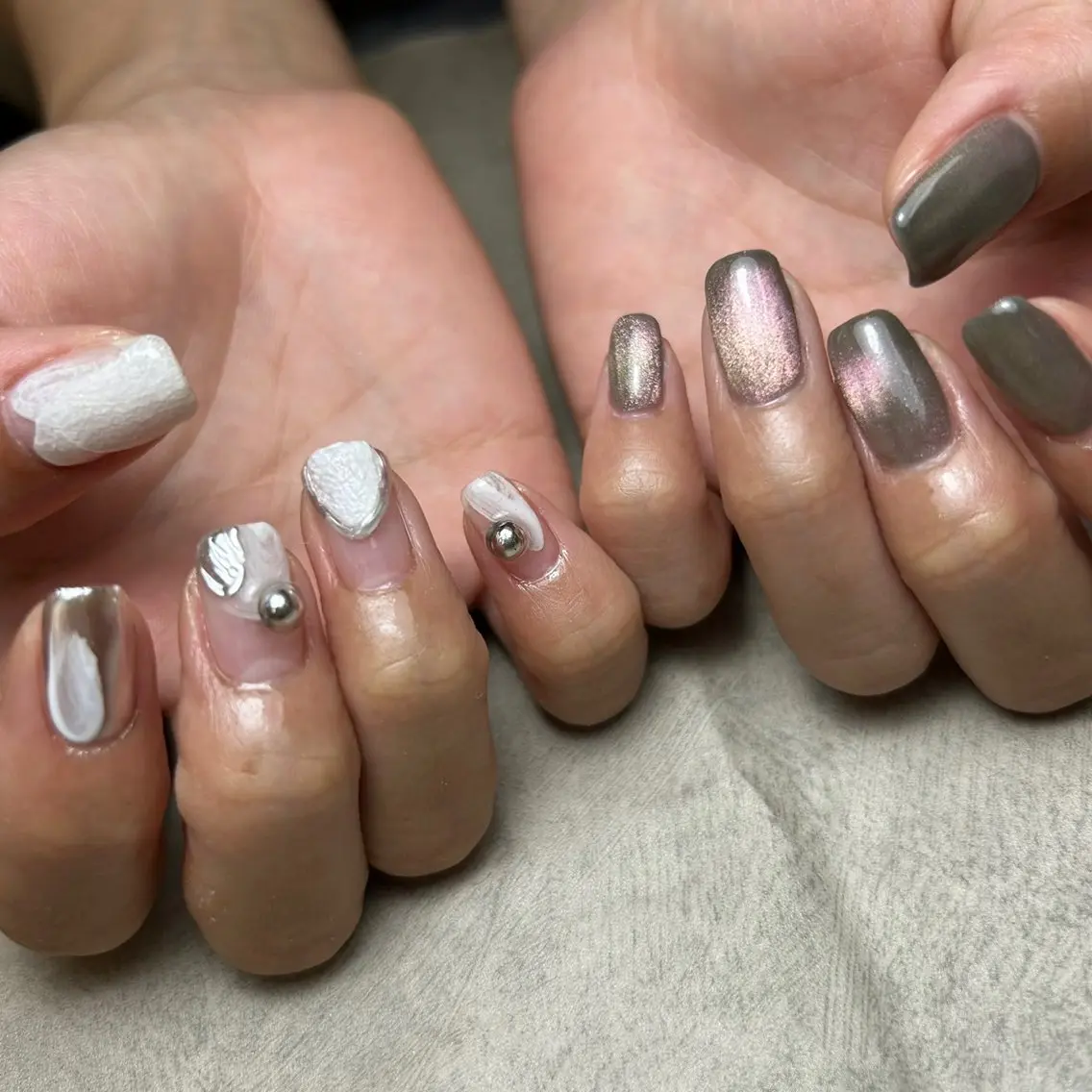 ネイル アートネイル チークネイル 成人式 ジェルネイル 韓国ネイル MAKANI salonのネイルデザイン