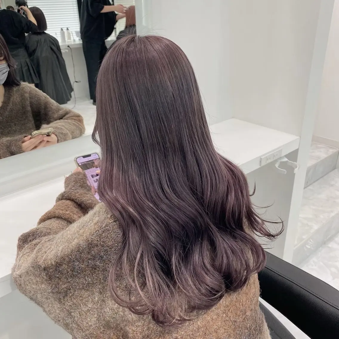 ロング カラー 佐藤 笑瑠のヘアスタイル