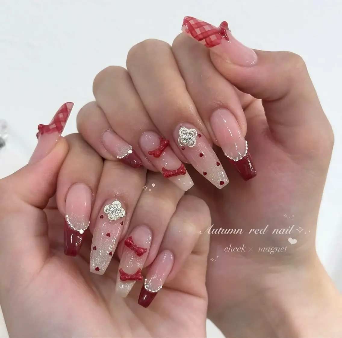 ネイル アートネイル オーロラネイル チークネイル 長さ出し フットネイル ハンドネイル Blossom nail_研修のネイルデザイン
