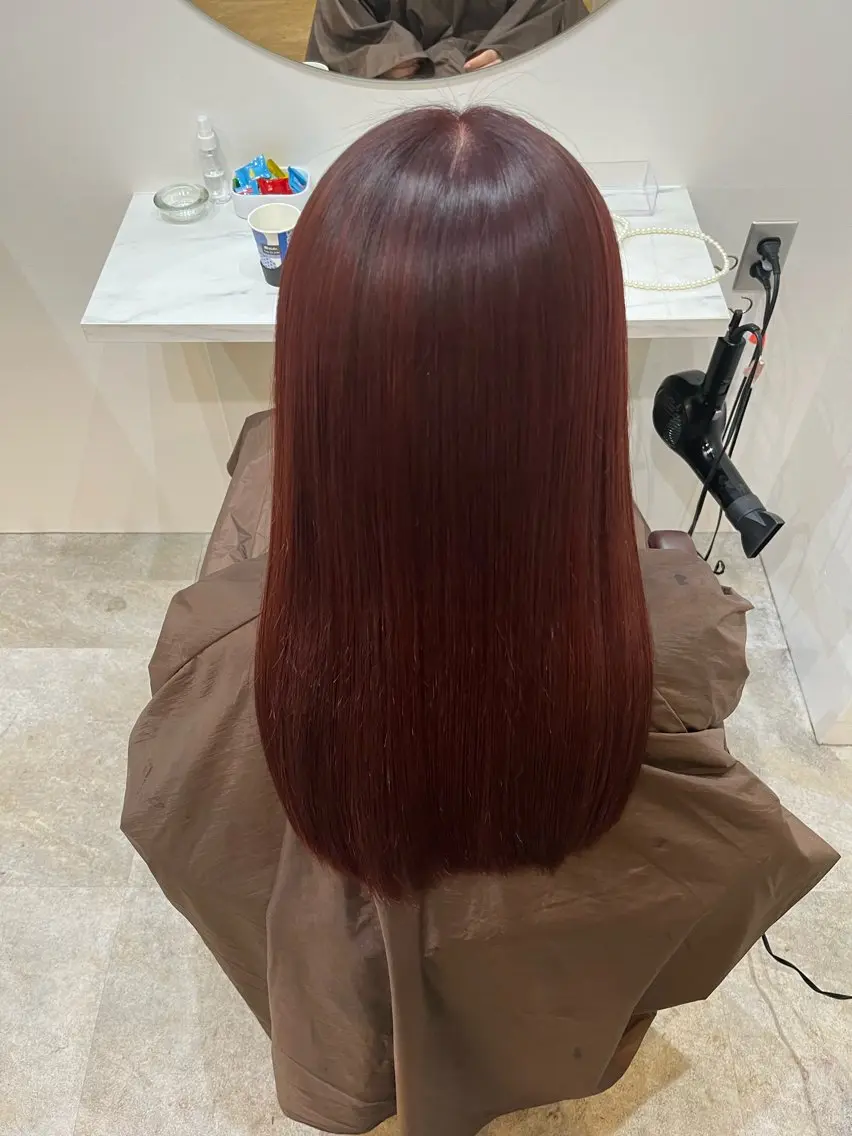 ロング カット ヘアカラー トリートメント 【髪質改善 艶髪】 布川 莉穂のヘアスタイル