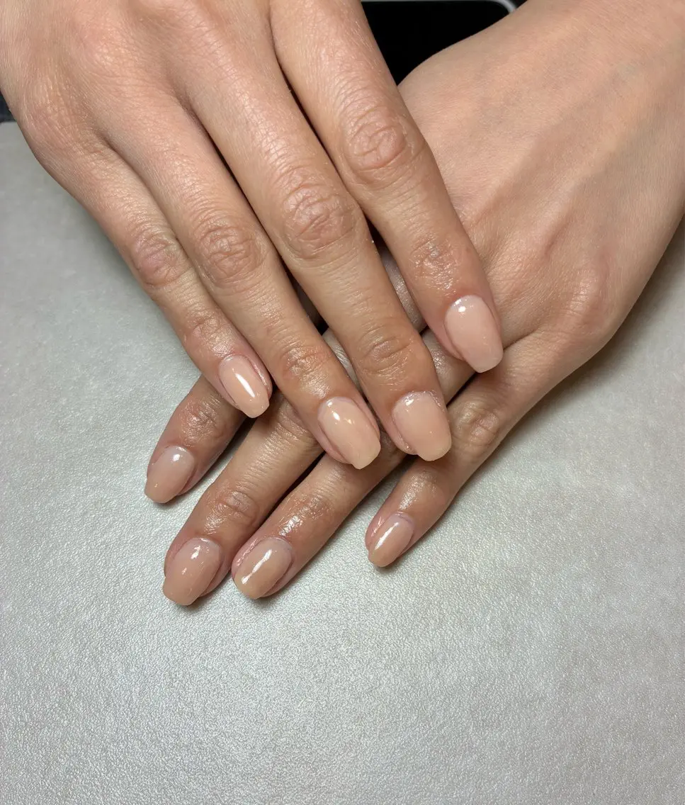 初回限定✨オフ有り💅ワンカラー、ラメネイル✨フィルインでの施術です。お爪の状態によってはアセトンオフする場合もありますの写真