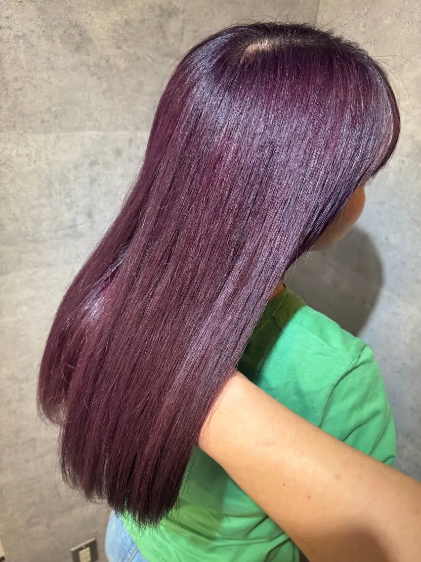 ロング 髪質改善 トリートメント カット ヘアカラー 髪質改善池袋𓊆 大士𓊇ダブルカラーのヘアスタイル