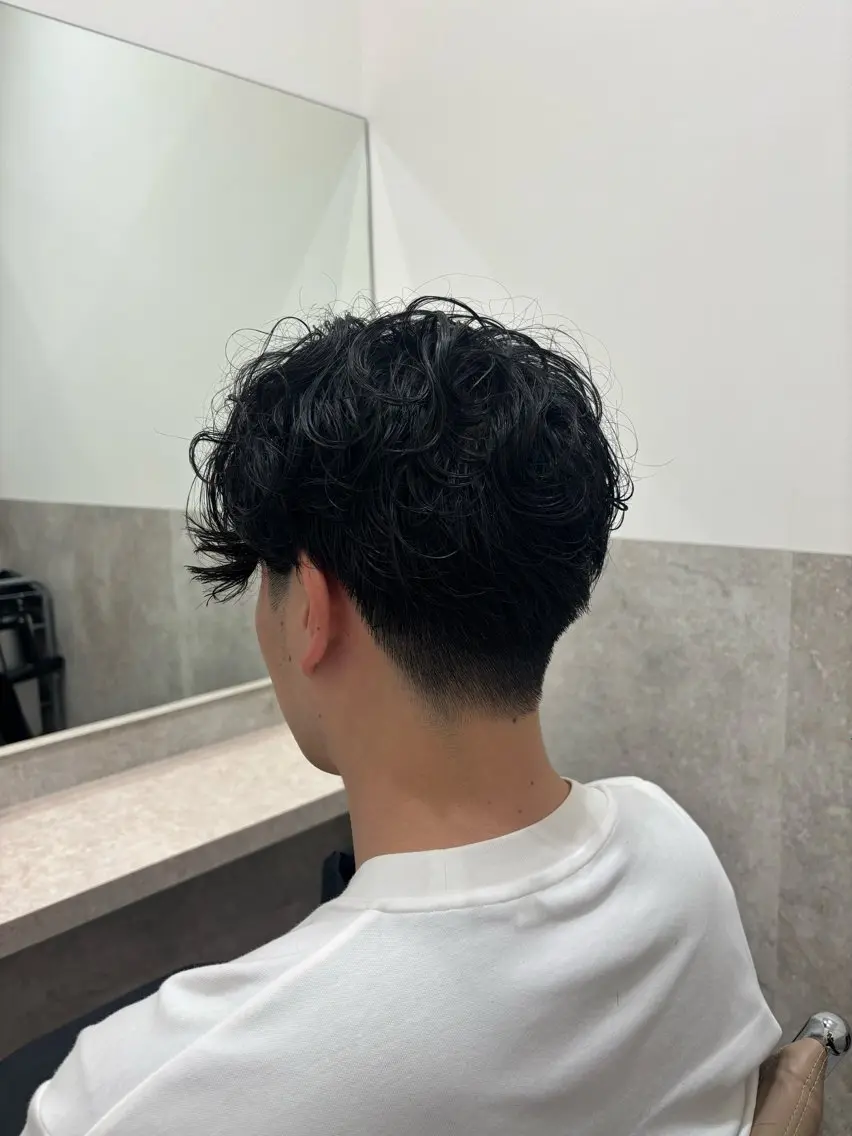 メンズカットパーマトリートメントの写真