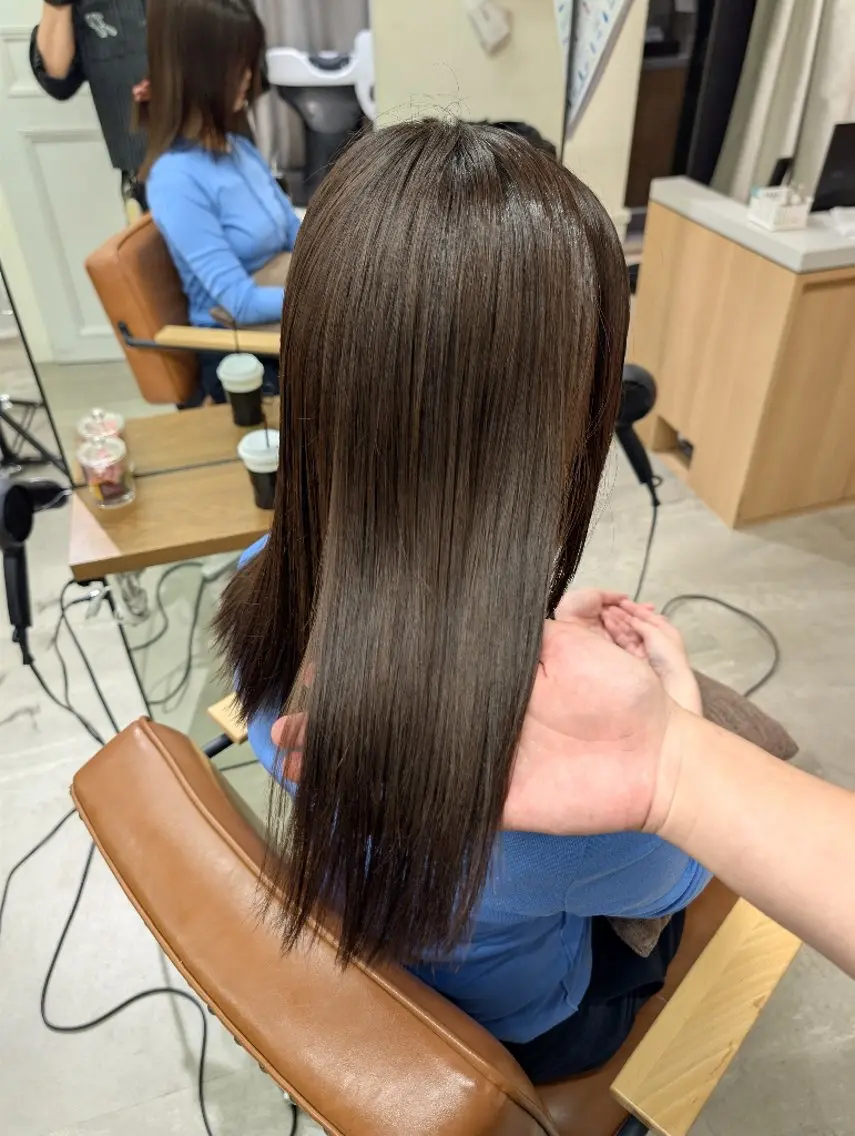 セミロング カラー ヘアカラー トリートメント カラー/銀座 /あおいのヘアスタイル