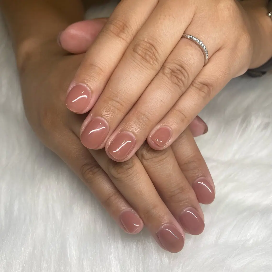 ネイル オフィスネイル ワンカラーネイル nail salon milkのネイルデザイン