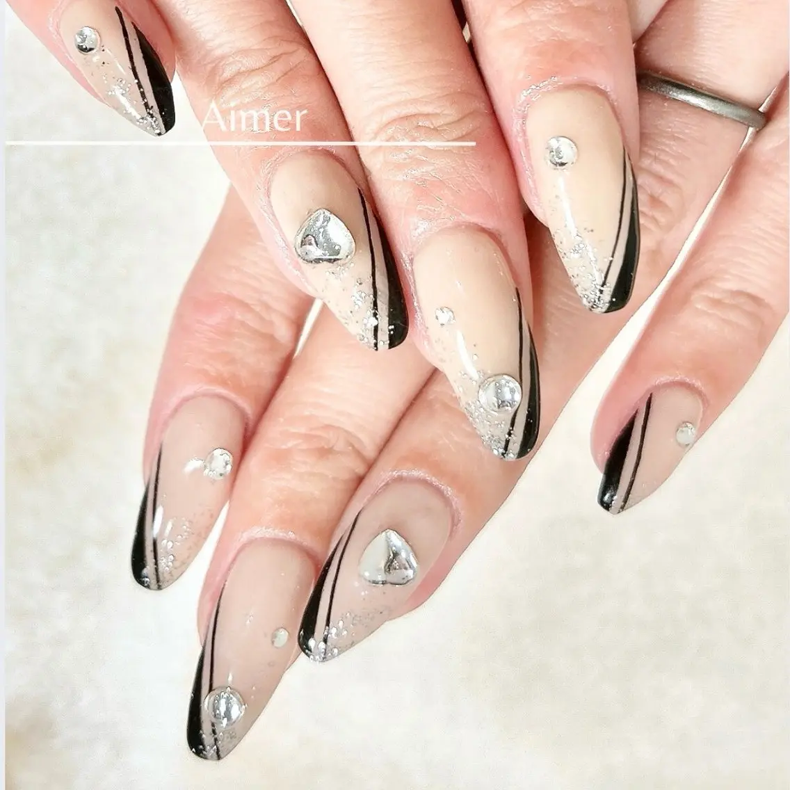 ネイル アートネイル ハンドネイル nailsalon Aimerのネイルデザイン