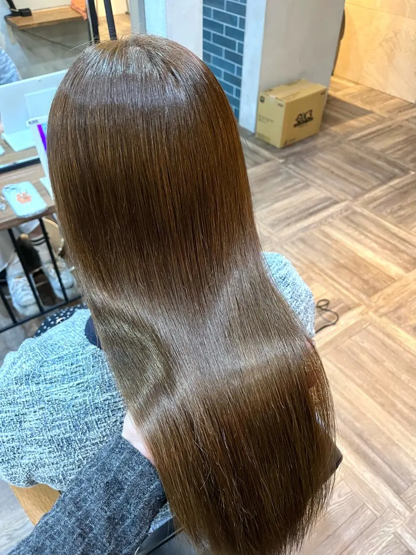 ロング カラー ブラウンカラー ナチュラルブラウン ラフィス yumeのヘアスタイル