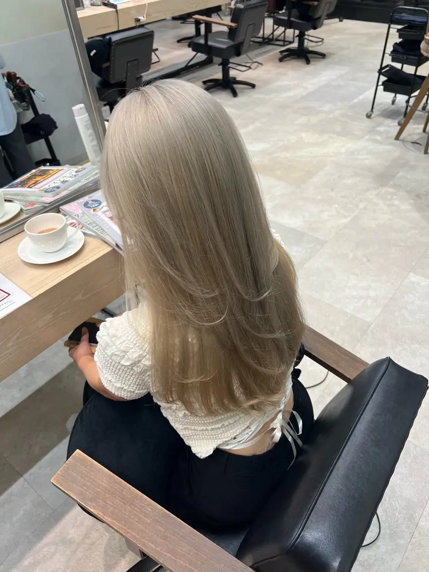 ロング ヘアカラー トリートメント 髪質改善/レイヤー 暖色/shiinaのヘアスタイル