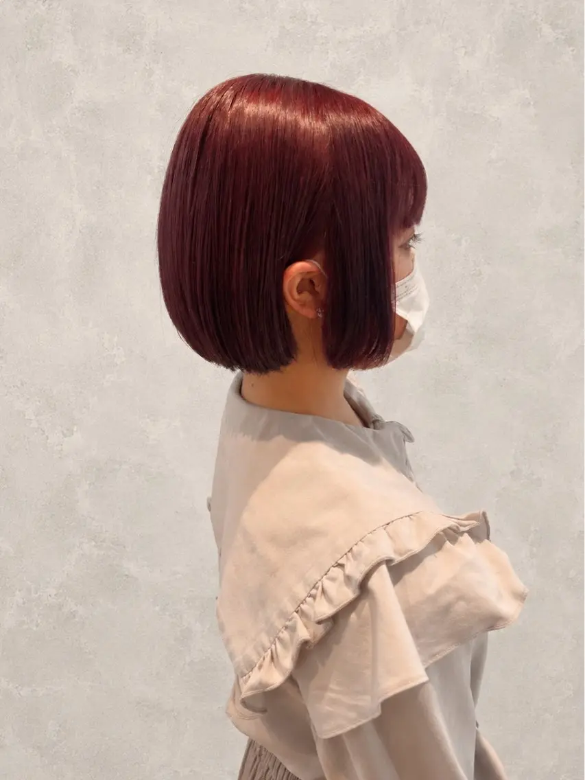 ショート ヘアカラー 🫧ツヤ髪/透明感 カラー🫧AOIのヘアスタイル