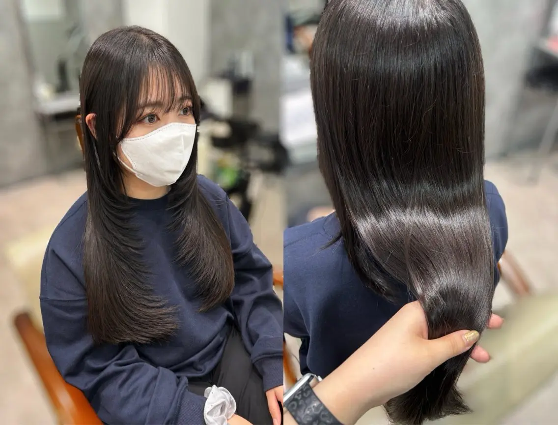 ロング MIHO ハイレイヤーのヘアスタイル