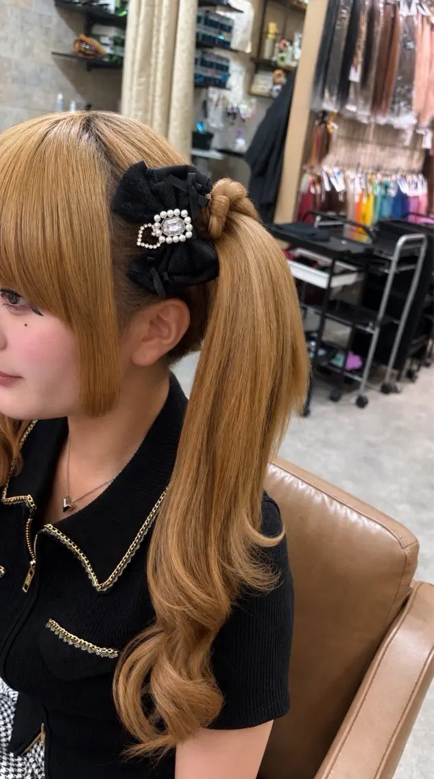 ロング ヘアアレンジ お団子ヘア ヘアセット 前田 みのりのヘアスタイル
