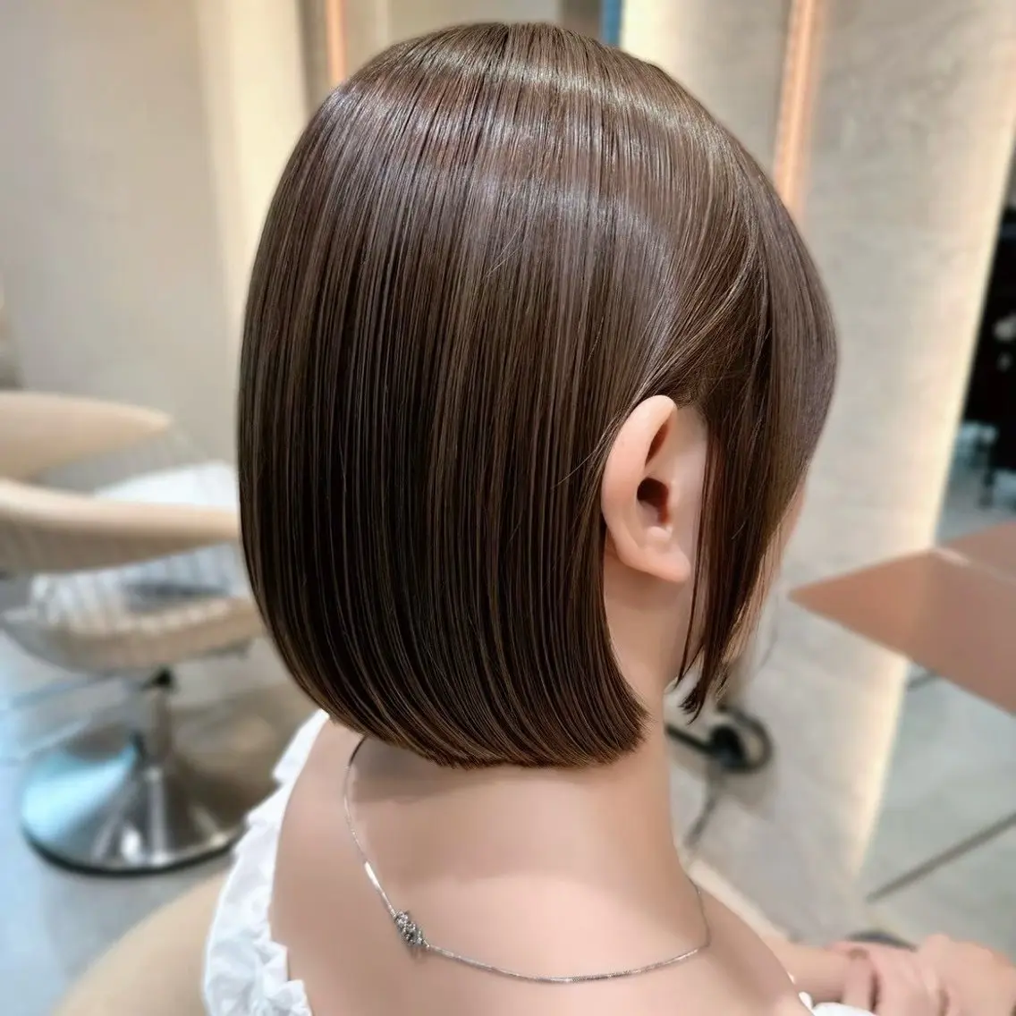 【赤みを消すグレージュカラー🩷】内部補修トリートメント➕超音波アイロン付きの写真