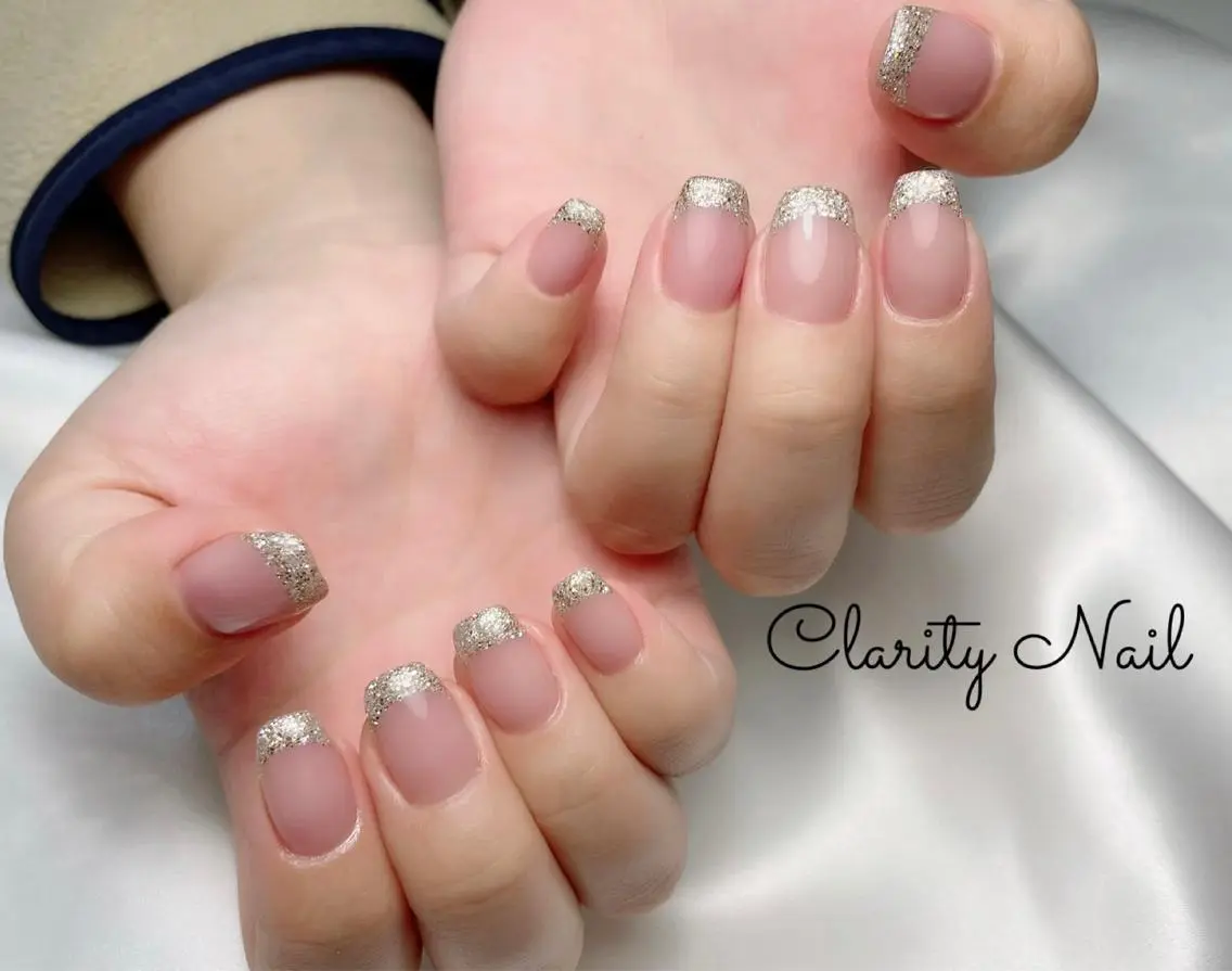 ネイル フレンチネイル ハンドネイル Clarity Nailのネイルデザイン
