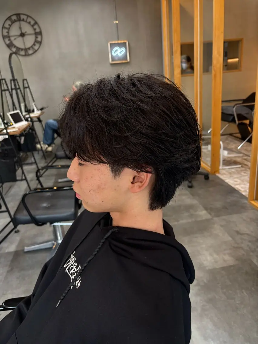 ショート メンズ カット パーマ 鹿児島 TSUBASAのヘアスタイル