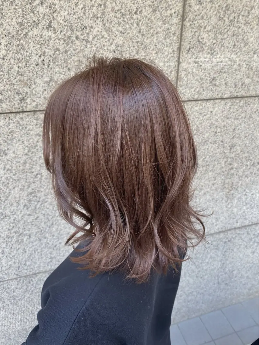 セミロング カラー 暖色/暗髪カラー🎀 かのんのヘアスタイル