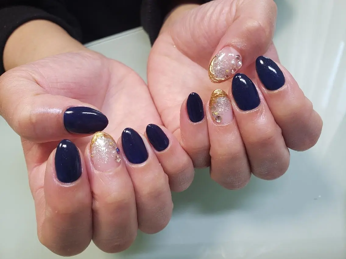 ネイル アートネイル シンプルネイル Lapis Nailのネイルデザイン