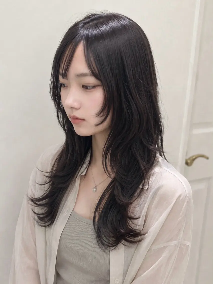 ロング カット 🐺ウルフカット/ 縮毛矯正💙maiのヘアスタイル