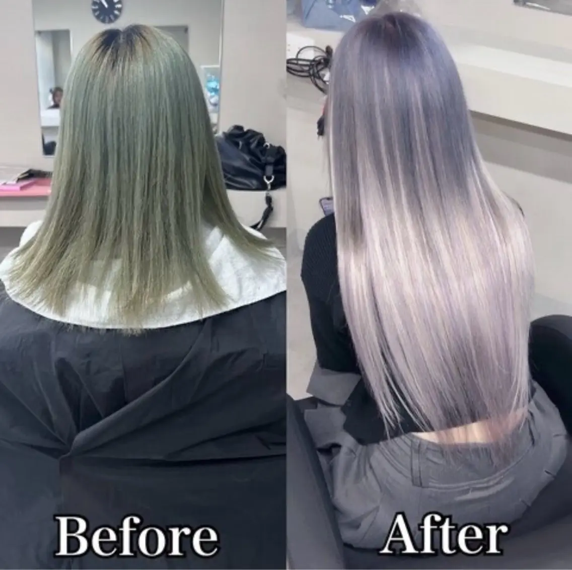 セミロング ヘアカラー エクステ エクステ&カラー Fav心斎橋店のヘアスタイル