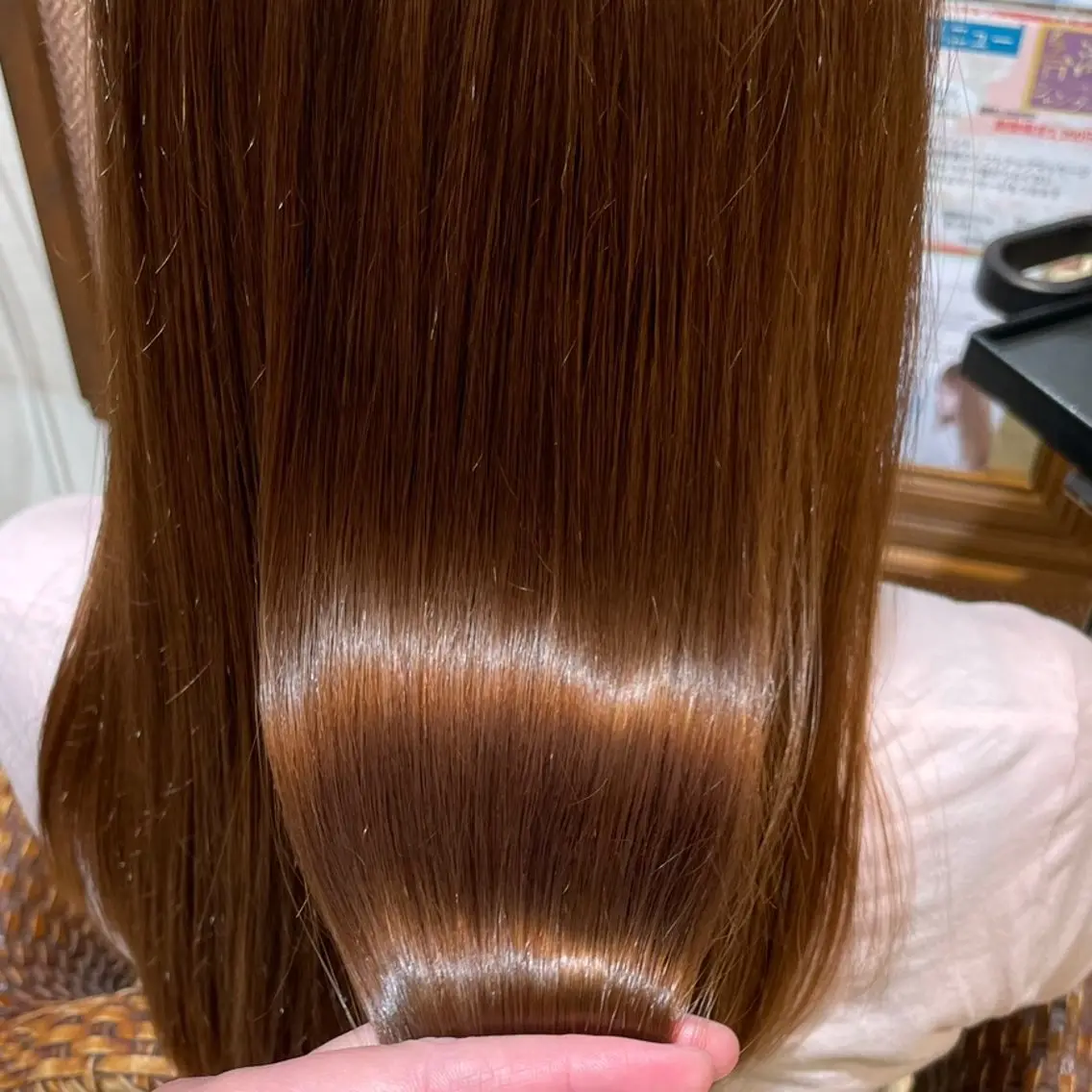 セミロング カラー パーマ 髪質改善縮毛矯正 美容師✂️山崎竜二のヘアスタイル