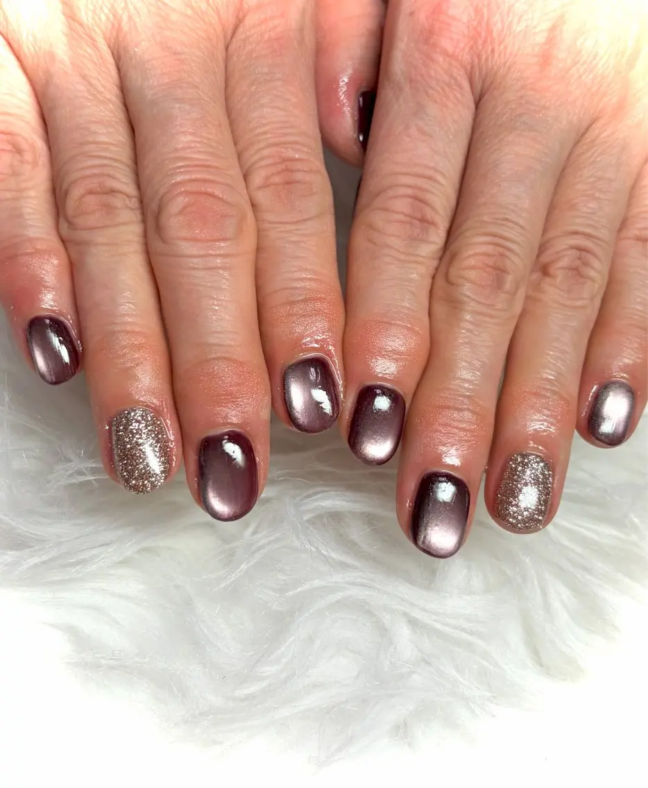 ネイル マグネットネイル マグネットワンカラー ワンカラーネイル 冬ネイル Nail room Aのネイルデザイン