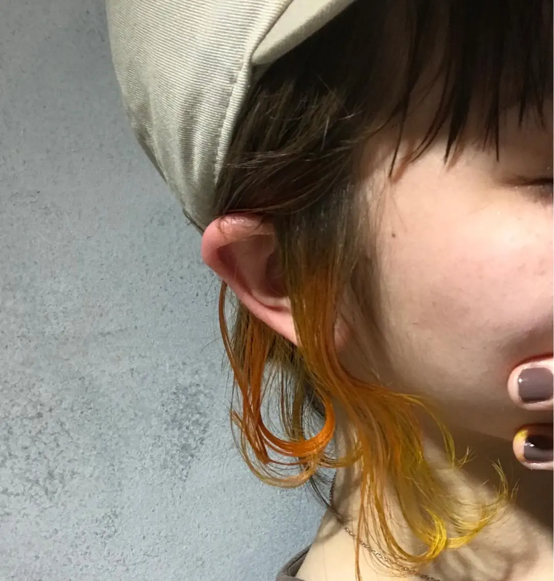 ミディアム カラー インナーカラー 髪質改善カラー/艶髪 LISAのヘアスタイル