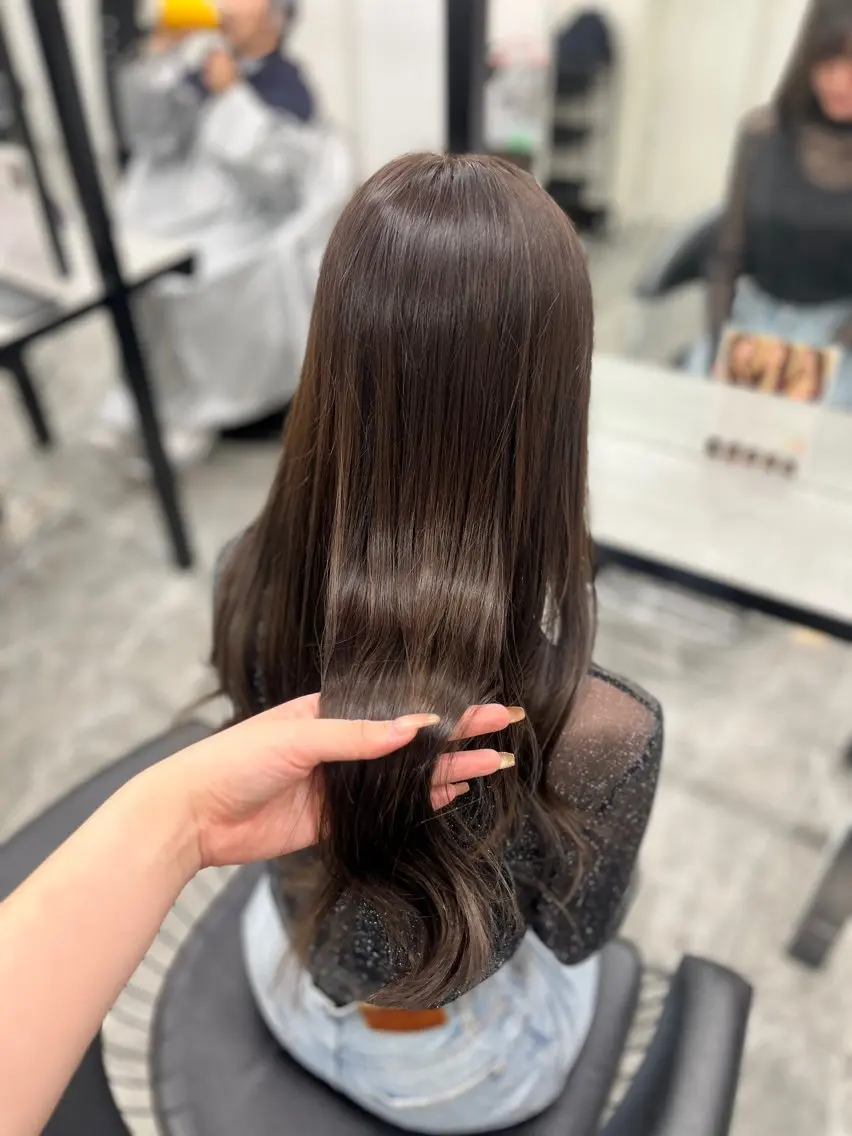 ロング ヘアカラー トリートメント 🎀髪質改善カラー/ yuka🎀のヘアスタイル