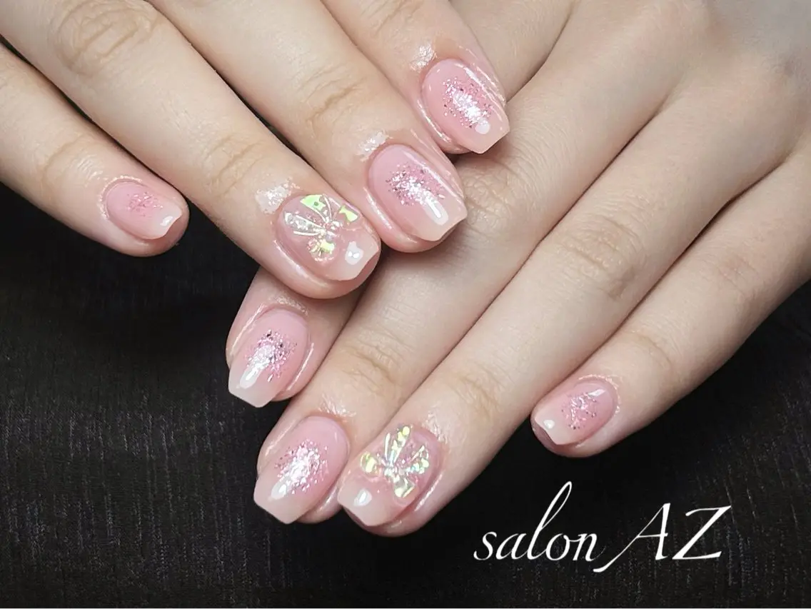 ネイル アートネイル フレンチネイル マグネットネイル ニュアンスネイル オフィスネイル ハンドネイル salon AZのネイルデザイン