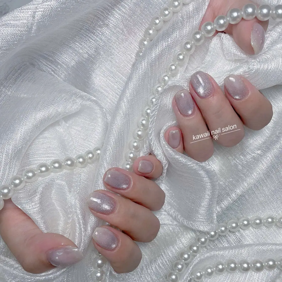 ネイル チークネイル ドット フットネイル フレンチネイル 韓国ネイル Kawaii _Nailのネイルデザイン