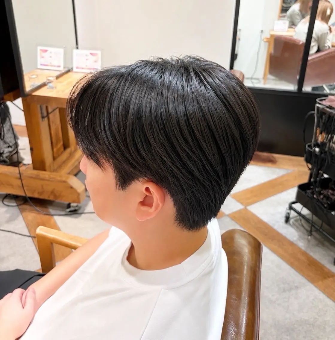 ショート パーマ メンズ メンズパーマ ニュアンスパーマ 新屋敷 パーマ/縮毛矯正のヘアスタイル