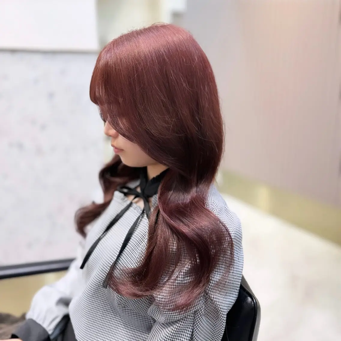 セミロング カラー ヘアアレンジ ヘアカラー トリートメント ヘッドスパ ヘアセット 完全💗マンツーマン marinのヘアスタイル