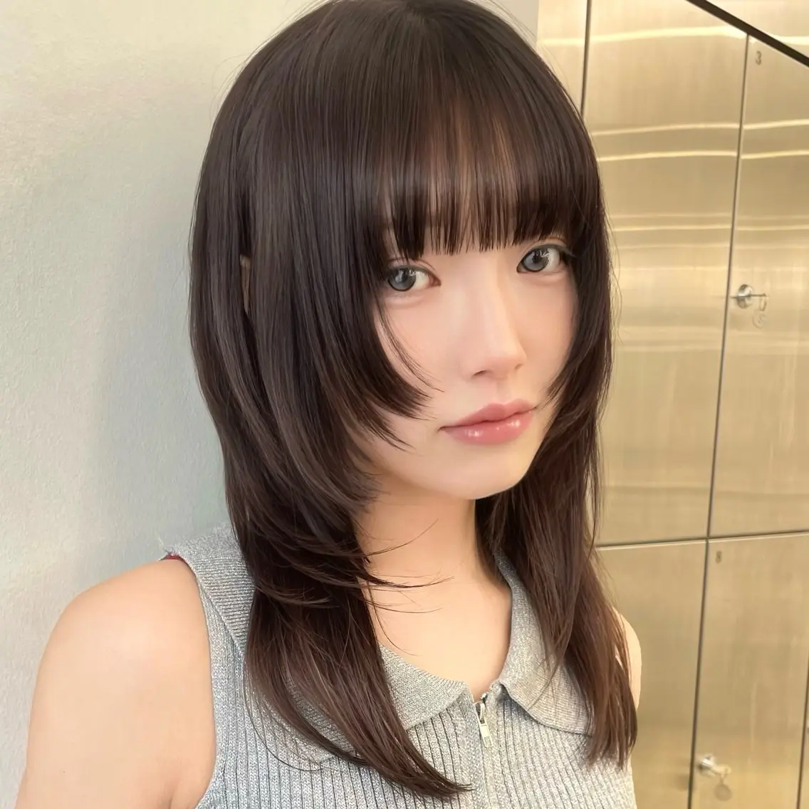 ミディアム 似合わせカット🩵 なりたみゆうのヘアスタイル