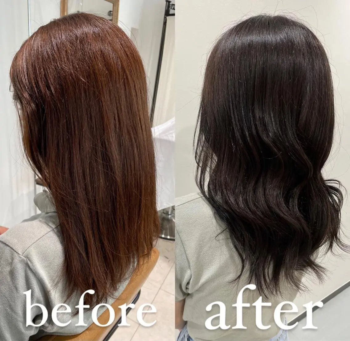 セミロング カラー ブルーカラー シルバー 韓国風ヘア カット ヘアカラー トリートメント 過去一の柔髪ヘア 🌿einshairのヘアスタイル