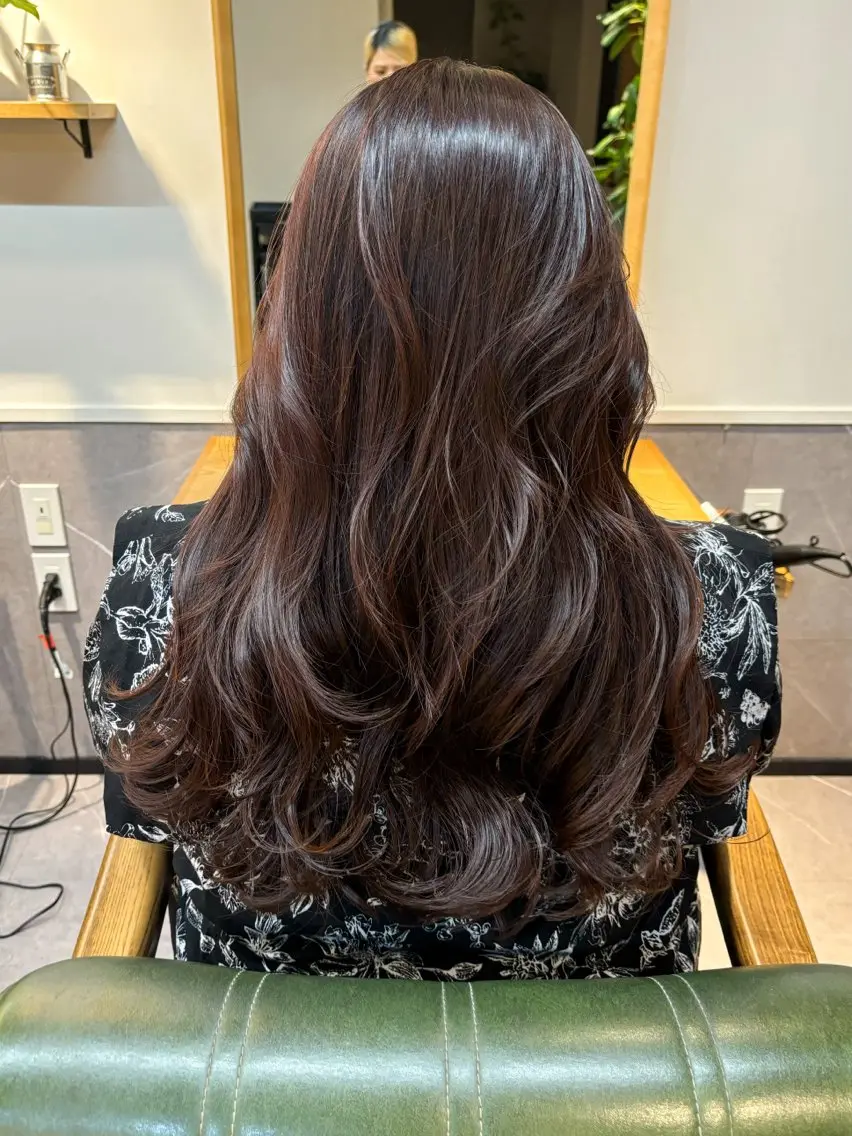 ロング カラー カット ヘアカラー トリートメント 似合わせカット/ 艶カラー/いらみなのヘアスタイル