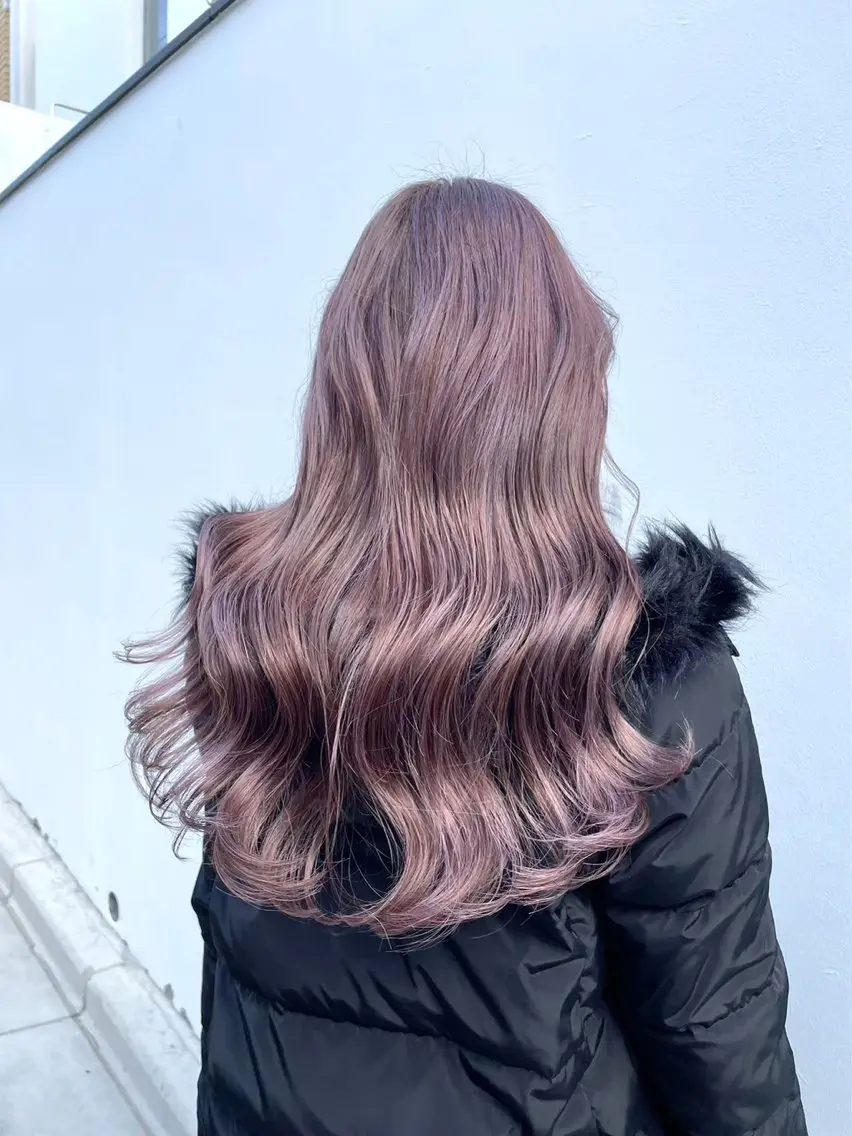 ロング カラー シールエクステ ブリーチ ケアブリーチ デザインカラー ダブルカラー 🦋韓国hair🦋 エクステ店長sakiのヘアスタイル