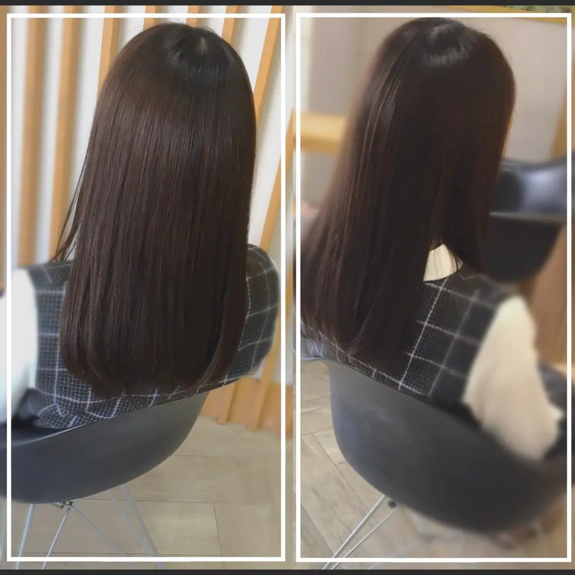 ロング ケアカラー 学生 髪質改善 トリートメント KON|ごまかさない 艶。酸熱×精密カットのヘアスタイル