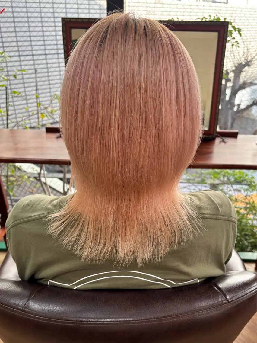 ミディアム カット ヘアカラー トリートメント . kanokoのヘアスタイル