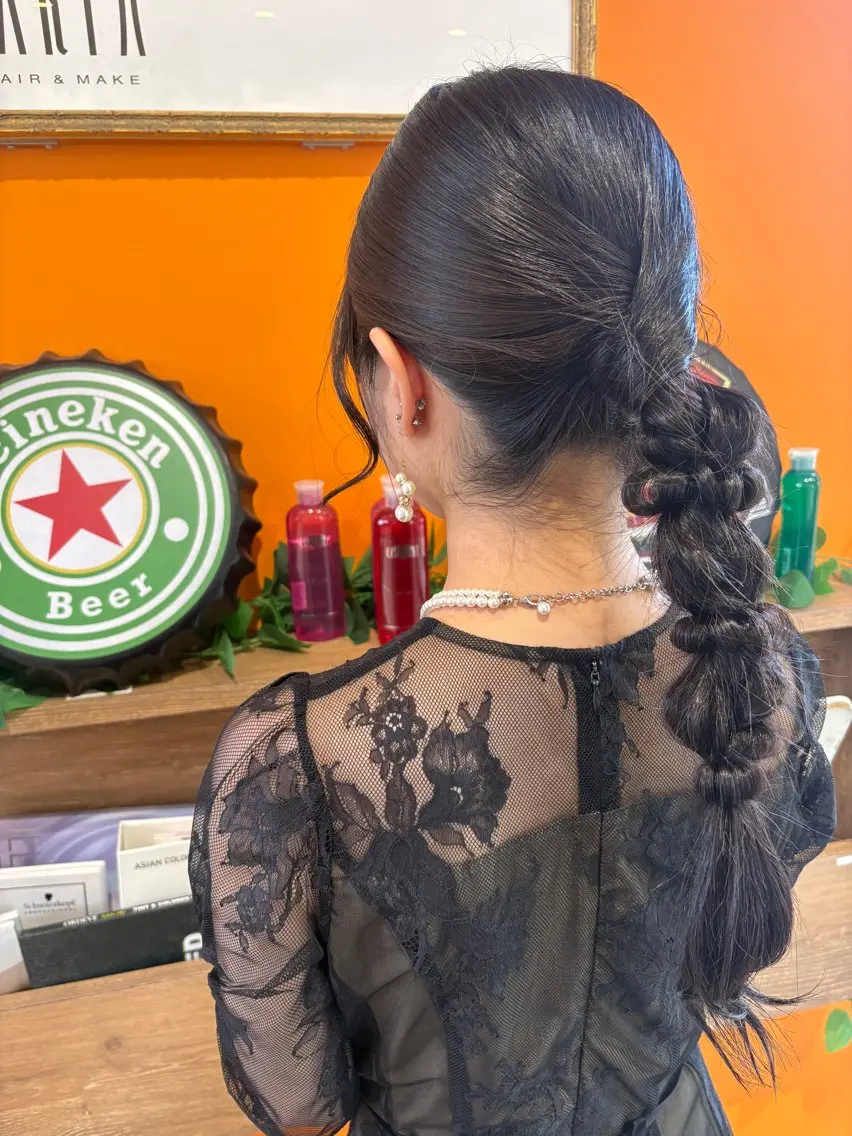 ヘアアレンジ ヘアセット 藤嶋 恭子のヘアスタイル