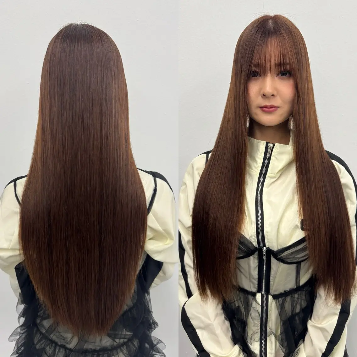 ロング 縮毛矯正 本間里利果/カット・ カラーモデル募集中✨のヘアスタイル