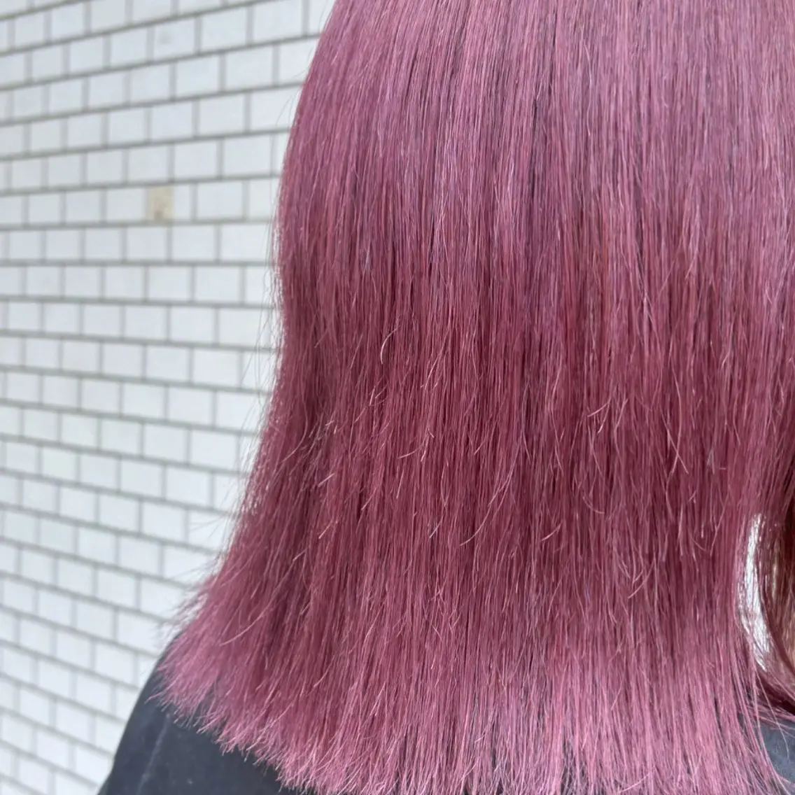 ミディアム カラー ブリーチ ピンクカラー 個室サロン🕊️ 飯塚優希のヘアスタイル