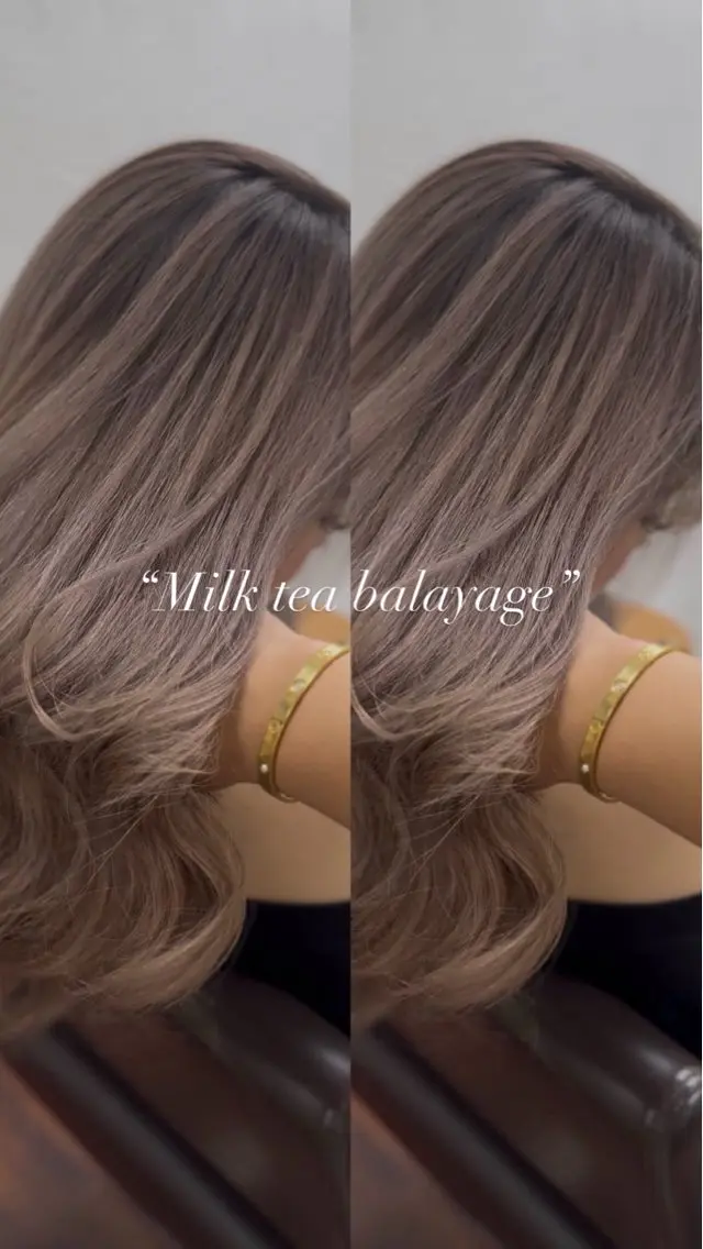 ロング カラー バレイヤージュ 透明感カラー ハイトーンカラー レイヤーカット ヘアカラー 👑カラーリスト👑 /石塚恒太郎のヘアスタイル