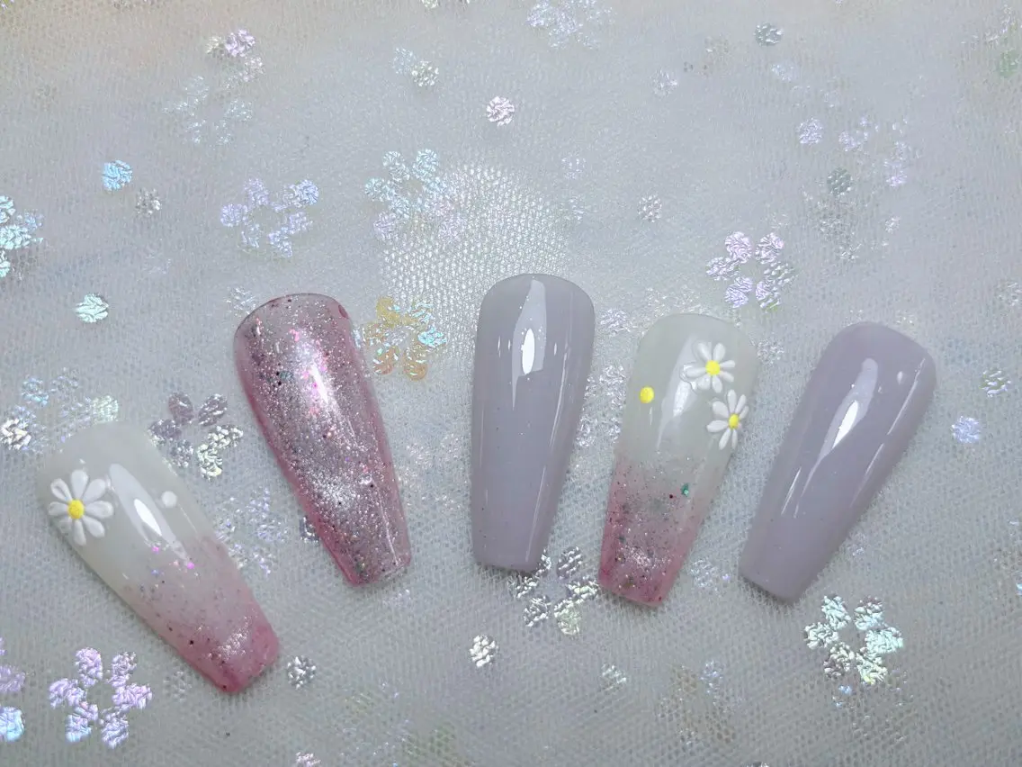 ネイル ハンドネイル H3 Nail Tsuki🦋💙のネイルデザイン