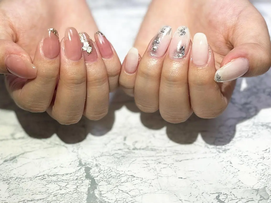 ネイル フットネイル ニュアンスネイル シンプルネイル 春ネイル 夏ネイル nail fufla ♡yamane♡のネイルデザイン