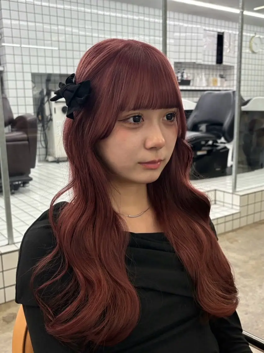 ロング 🇨🇳ハイトーン ワンホン🇰🇷ななのヘアスタイル