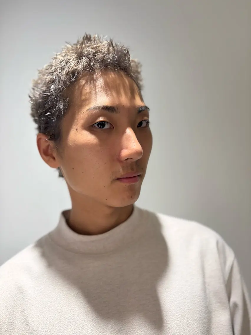ショート パーマ カット ヘアカラー パーマ 骨格補正カット✂︎ 🌟菅野陽介🌟のヘアスタイル