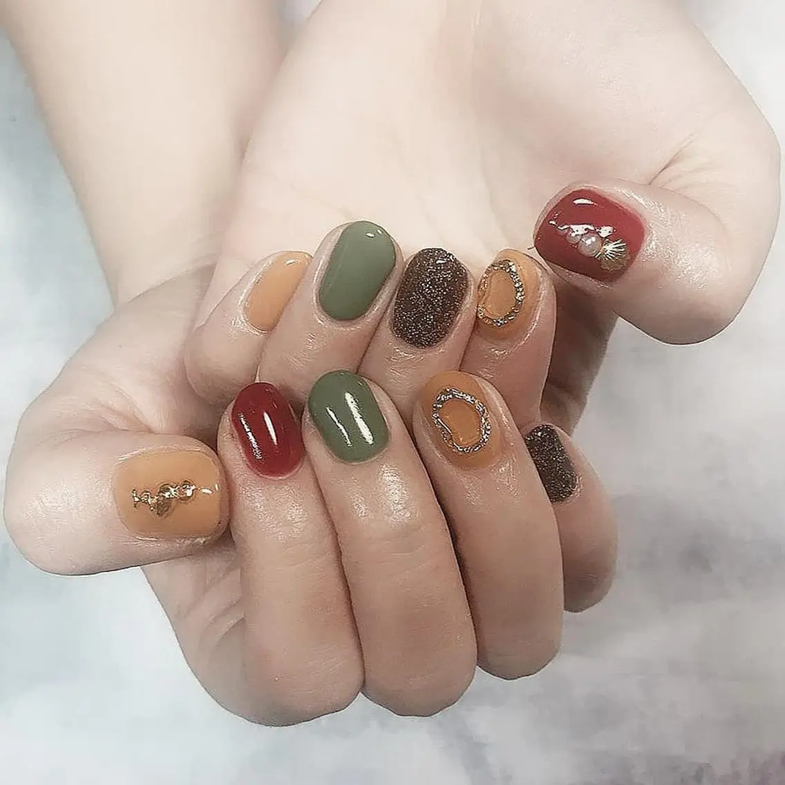 ネイル ワンカラーネイル 春ネイル lylynail YUUKAのネイルデザイン