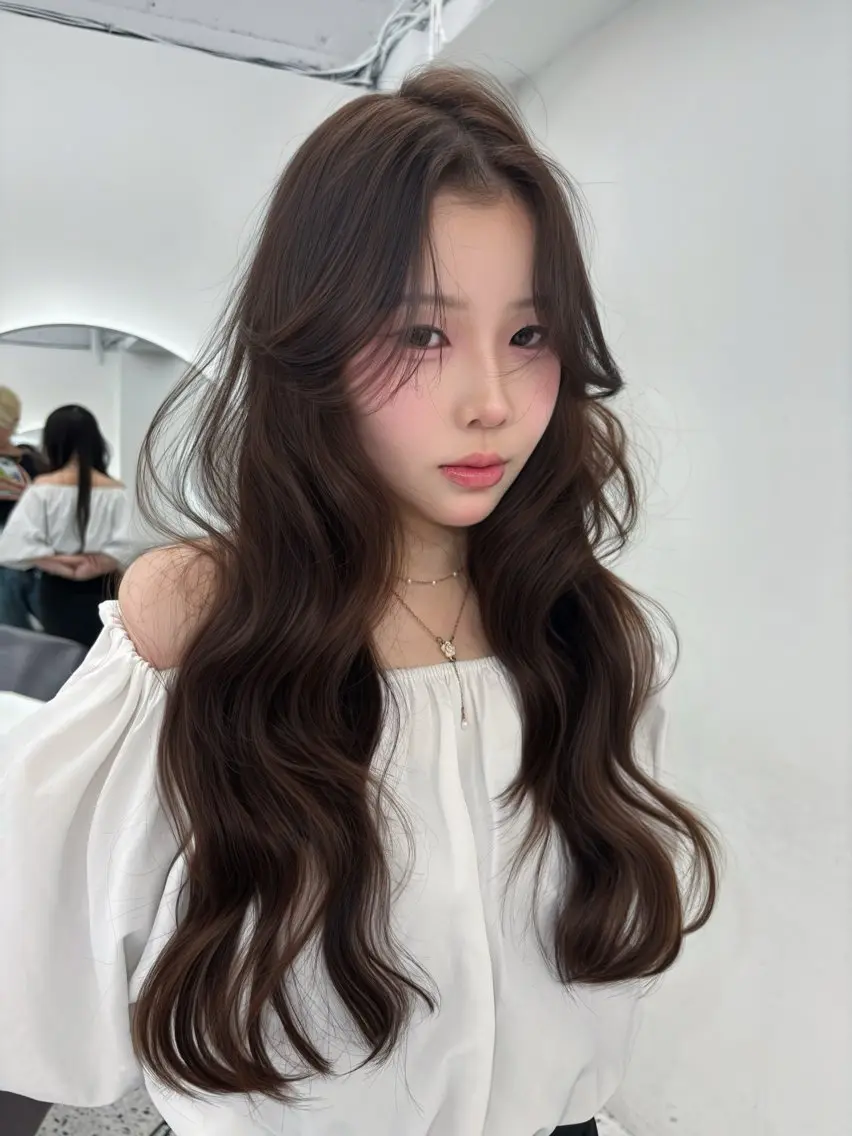 ロング ヘアカラー トリートメント 🩵透明感艶髪 縮毛矯正masa🩵のヘアスタイル