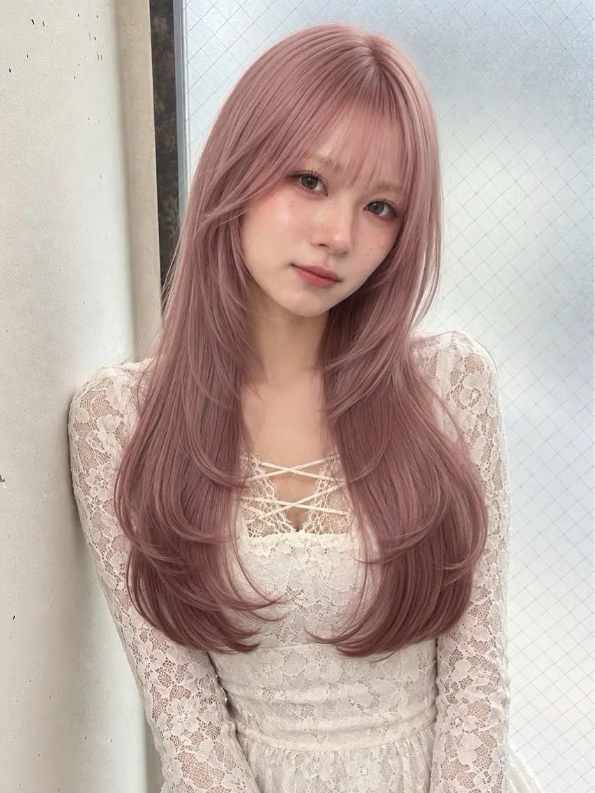 ミディアム カラー カット ヘアカラー 👑カラー特化/ 暗髪/艶髪/髪質改善のヘアスタイル